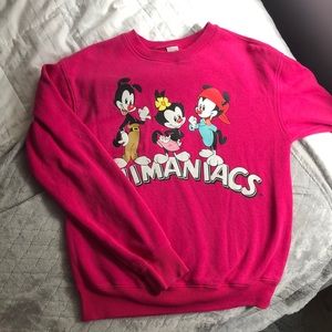 Pink Disney crew neck